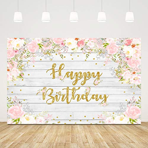 5x3ft Wood Birthday Backdrop for Girl Floral Birthday Photography Background Pink Flowers Wood 1st Birthday Party Decors Baby Shower Banner Cake Table Supplies Birthday Party Photo Booth Props 5x3ft Wood Birthday Backdrop for Girl Floral Birthday Photography Background Pink Flowers Wood 1st Birthday Party Decors Baby Shower Banner Cake Table Supplies Birthday Party Photo Booth Props