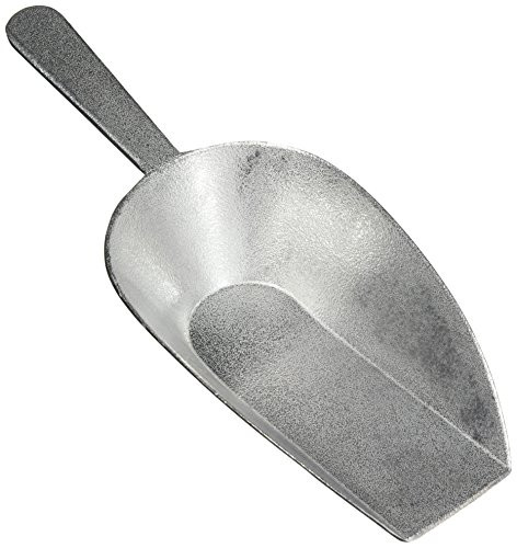 Winco ASFB-24 Aluminum Utility Scoop with Flat Bottom, 24-Ounce
