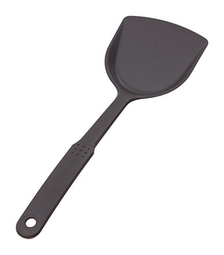 Crestware NY2 Nylon Solid Scoop Turner, 12", Silver