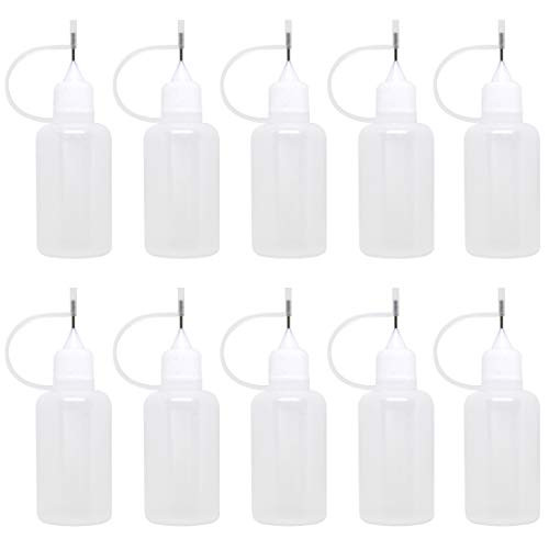 10 PCS 1oz30ml Needle Tip Glue Bottle Needle Tip Squeeze Glue Bottle Transparent Applicator Precision for Liquid and DIY Caulking Tool 10 PCS 1oz30ml Needle Tip Glue Bottle Needle Tip Squeeze Glue Bottle Transparent Applicator Precision for Liquid and DIY Caulking Tool