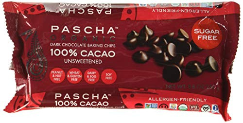 Pascha Organic Chocolate Chips 100 Cacao Unsweetened 8_8 Ounce