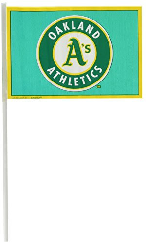 "Oakland Athletics Major League Baseball Collection" Plastic Flags, Party Decoration