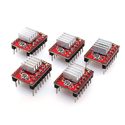 BIQU A4988 Compatible StepStick Stepper Motor Diver Module with Heat Sink for 3D Printer Controller Ramps 1_4Pack of 5pcs