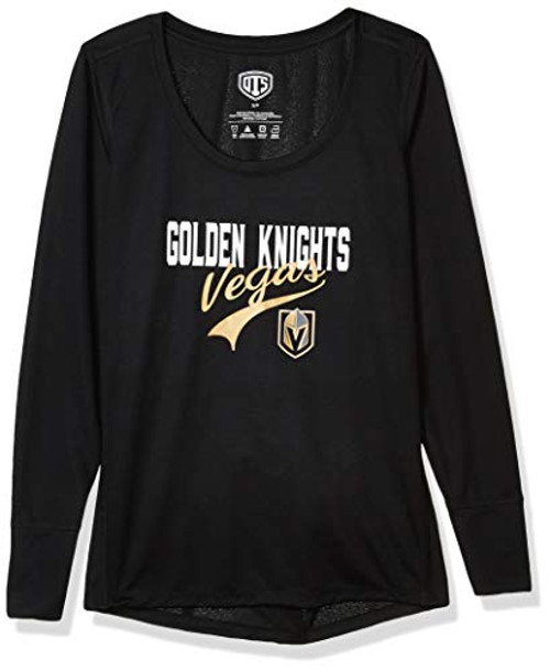 OTS NHL Vegas Golden Knights Womens Poly Long Sleeve Tee Naples Large OTS NHL Vegas Golden Knights Womens Poly Long Sleeve Tee Naples Large