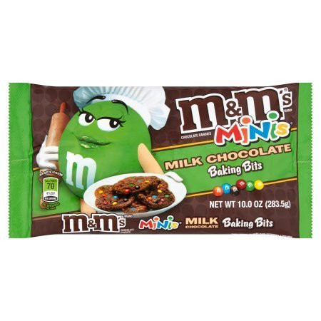 M and Ms Christmas Baking Bits Milk Chocolate Minis 10 oz