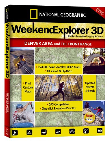 National Geographic TOPO Weekend Explorer 3D Denver Area and the Front Range