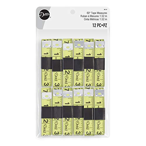 Dritz Tape Measures 58in x 60in Yellow Sewing Accessories