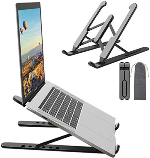 Aebor Laptop StandLaptop StandUniversal Lightweight Adjustable Aluminum Laptop Computer Stand Ergonomic Foldable Portable Desktop Tray Cooling Holder Compatible with Dell HP and 10-15_6