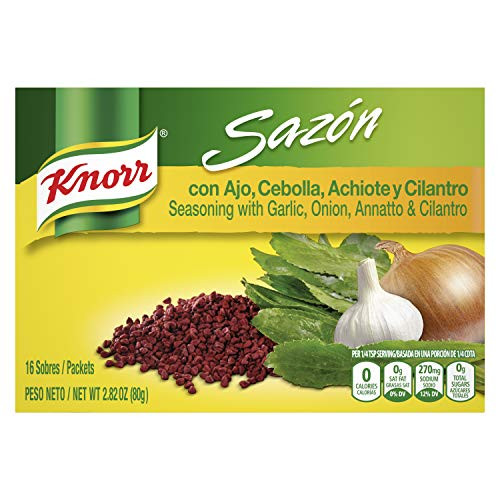 Knorr Sazon Seasoning Garlic Onion Annatto and Cilantro  16 ct 2_8 Oz