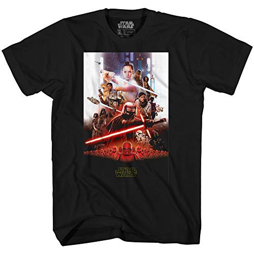 Star Wars Episode IX Rise of Skywalker Movie Poster T-ShirtBlackLarge