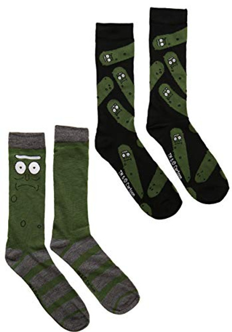 Hyp Rick and Morty Pickle Rick Mens Crew Socks 2 Pair Pack Shoe Size 6-12 Hyp Rick and Morty Pickle Rick Mens Crew Socks 2 Pair Pack Shoe Size 6-12