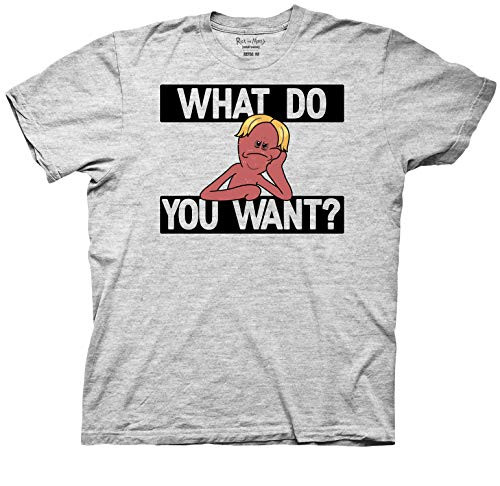 Rick And Morty Bored Kirkland Meeseeks What Do You Want Graphic Adult T-ShirtHeather GreyMedium