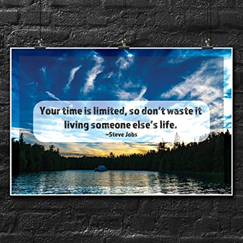 Steve Jobs Quote Poster Wall Print Inspirational Motivational Gym Classroom Home Office Dorm 18 X 12 Inches SJC214 Steve Jobs Quote Poster Wall Print Inspirational Motivational Gym Classroom Home Office Dorm 18 X 12 Inches SJC214