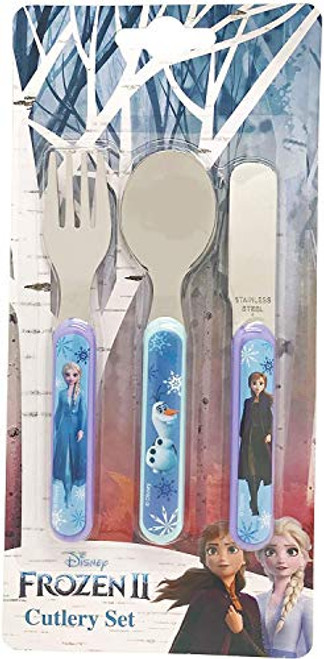 Disneys Disney Princess Frozen 2 II Cutlery Set Featuring Elsa Anna Olaf