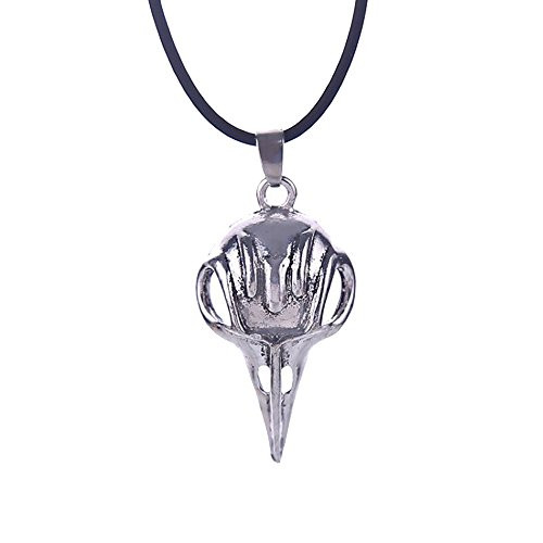 OfficialOtaku Bellatrix Lestrange Raven Bird Skull Pendant Necklace OfficialOtaku Bellatrix Lestrange Raven Bird Skull Pendant Necklace
