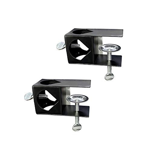 Gray Bunny Deck Torch Clamp Set of 2 Outdoor Torch Mount Holder Deck or Porch Rail Clamp Universal Pole Mount Bracket for Railings or PostsBannister Compatible with Tiki Torches