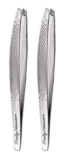 Sally Hansen Beauty Tools Brows That Wow Diamond Coated Slant Tip Tweezer 2 Count