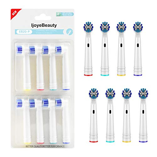 Toothbrush Heads Compatible with Oral-B Electric Toothbrush 8Pack Replacement Whitening Toothbrush Head for Oral-B Rechargeable Toothbrush