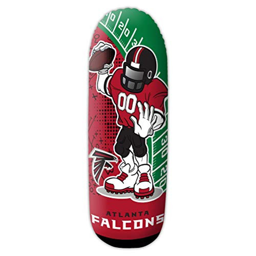 Fremont Die NFL Atlanta Falcons Bop Bag Inflatable Tackle Buddy Punching Bag Mini 12 Tall Team Colors