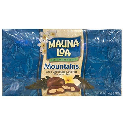Mauna Loa Premium Hawaiian Roasted Macadamia Nuts Milk Chocolate Flavor 5 Oz Box Pack of 1 Mauna Loa Premium Hawaiian Roasted Macadamia Nuts Milk Chocolate Flavor 5 Oz Box Pack of 1