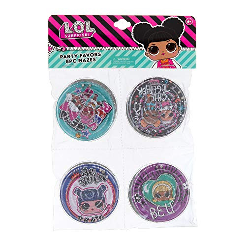 LOL Surprise Party Supplies Party Favors Collection - 8 Pack Mini Toy Maze Games