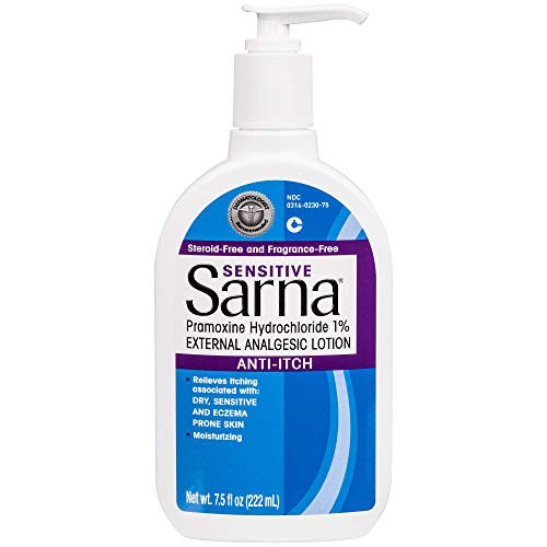 Sarna Sensitive Anti-Itch Moisturizing Lotion for Dry Irritated Skin 7_5 Fl Oz