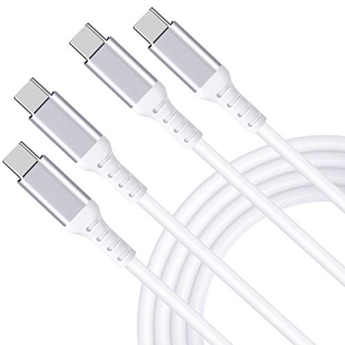 USB C to USB C Cable Besgoods 6_6Ft USB C Charger 2_0 Type C to Type C PD Fast Charging Cord Compatible with Galaxy NoteS2010S9 Pixel 33XL3A24 iPad Pro 12_911 2-Pack White