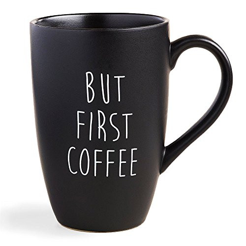 But Coffee First Mug in Black Matte