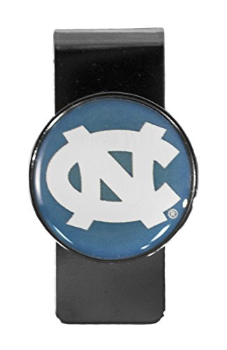 Aminco NCAA North Carolina Tar Heels Stainless Steel Dome Money Clip