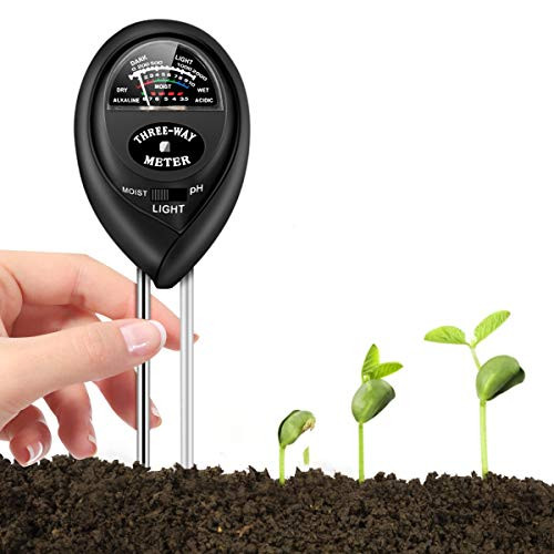 Soil Test Kit Soil Tester for Moisture Light  and  pH Meter for Plant Vegetables Garden Lawn Farm IndoorOutdoor Plant Care Soil Tester