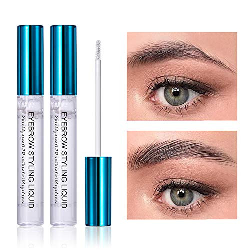 DAGEDA Clear Eyebrow Setting Gel 2 Pack Brow Fix Gel Waterproof And Sweat-Proof Eyebrow Repair Liquid Brows Styling Beauty Salon Home Use Makeup 1_98oz DAGEDA Clear Eyebrow Setting Gel 2 Pack Brow Fix Gel Waterproof And Sweat-Proof Eyebrow Repair Liquid Brows Styling Beauty Salon Home Use Makeup 1_98oz