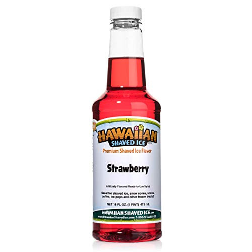Hawaiian Shaved Ice Syrup Strawberry Pint