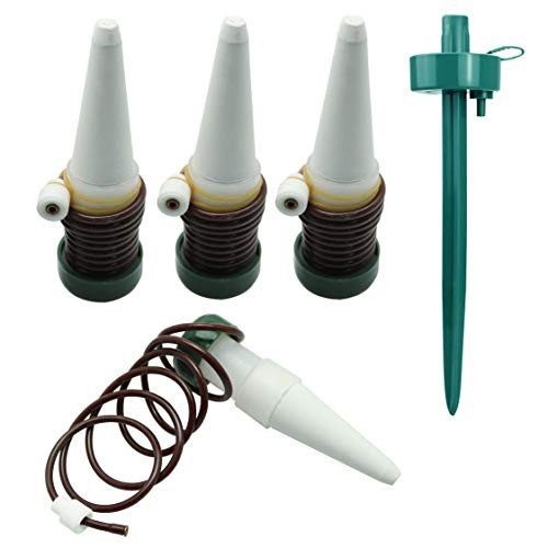 Longdex Automatic Plant Watering System Devices Plant Waterer 4PCS Automatic Plant Watering Stakes Spikes and Self Watering Garden Irrigation Drip for Potted Plants Flower Vegetables Longdex Automatic Plant Watering System Devices Plant Waterer 4PCS Automatic Plant Watering Stakes Spikes and Self Watering Garden Irrigation Drip for Potted Plants Flower Vegetables
