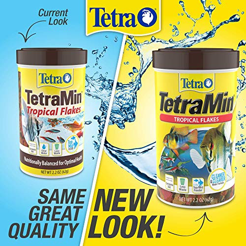TetraMin Large Tropical Flakes For Top/Mid Feeders, 3.53-Ounce