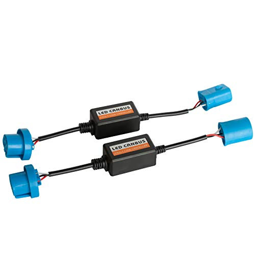 LED Headlight Canbus Anti-Flicker Harness Bulbs Resistor Decoder Error Free Conversion Kit for 9007 1 Pair