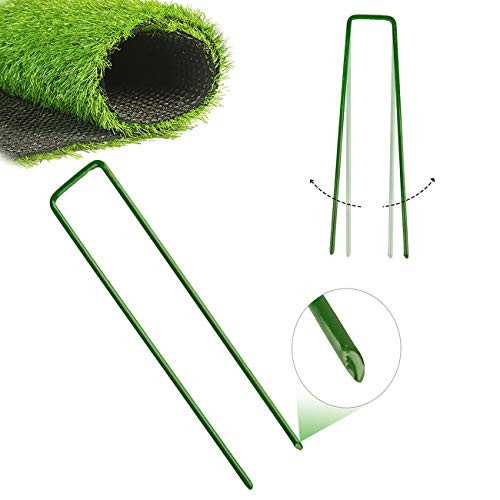 Garden Landscape Staples 50 Pack 6-Inch Sod Staples Garden Pins Netting Stakes Ground Spikes U- Shape Landscape Staples Lawn Drippers Garden Landscape Staples 50 Pack 6-Inch Sod Staples Garden Pins Netting Stakes Ground Spikes U- Shape Landscape Staples Lawn Drippers