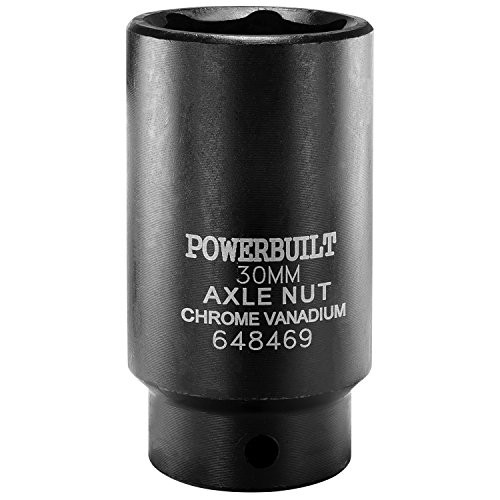 Powerbuilt 648469 1/2-Inch Driver by 30mm Axle Nut Socket
