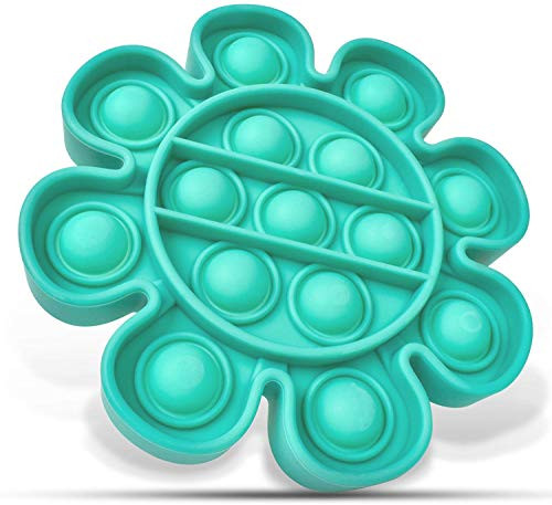 Push pop Bubble Fidget Sensory Toy Squeeze Sensory Toy for Homeschool  and  Office Autism Special Needs Stress Reliever Silicone Stress Reliever Toy Good for Kids with ADD ADHD or Autism Green