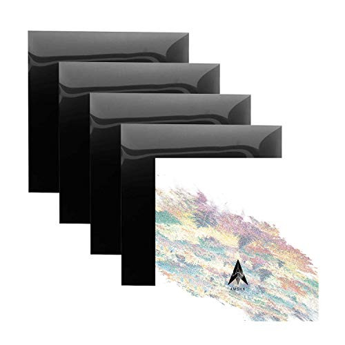Heat Transfer Vinyl Black Sheets HTV Vinyl Bundle Iron on for T Shirts Fabric Clothing - 12 x 12 for Cricut Silhouette Cameo and Other Cutter Machines - 4 Pcs