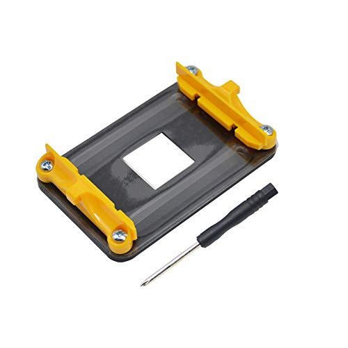 Aimixin AM4 BracketDesktop Computer AMD AM4 Motherboard CPU Heatsink Bracket Steel Back Plate Bracket for AM4 HeatSink Cooling Fan Mounting Yellow