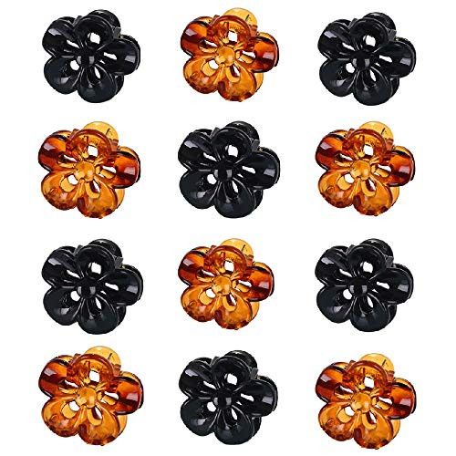 TOPYHL 12PCS Flower Shaped Small Hair Clips Claw Jaw Hair Clips Clamps Non-Slip Hair for Women Girls Hair Hair Accessories TOPYHL 12PCS Flower Shaped Small Hair Clips Claw Jaw Hair Clips Clamps Non-Slip Hair for Women Girls Hair Hair Accessories