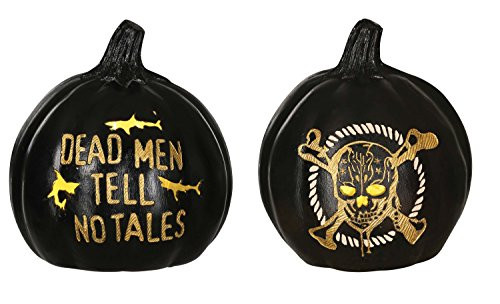 Disney Pirates of the Caribbean Light up Pumpkin Set, Black