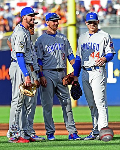 MLB Chicago Cubs All-Star Infield 2016 All-Star Game Action Photo 8 x 10