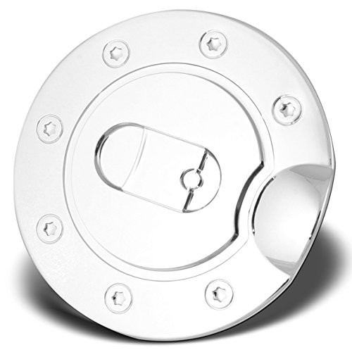 AutoModZone Chrome ABS Fuel Tank Gas Door Cap Cover for 04-08 Ford F-150 / 05-08 Lincoln Mark LT
