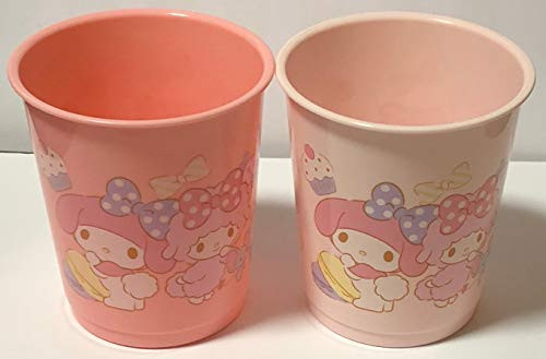 Sanrio My Melody 2pcs Cups Polypropylene 7 × 7_7 × 7 cm 190ml Dinnerware Drinkware Saucers Kitchen sweets