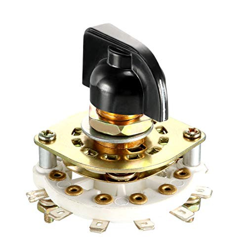 uxcell 1P7T 1 Pole 7 Position 1 Deck Band Channel Rotary Switch Selector with Knob