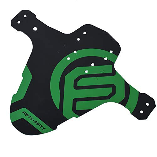 FIFTY-FIFTY Mountian Bike Fender MTB Mudguard Front and Rear Compatible Fits 26 27_5 29 Plus Size and Fat Bike Wheel SizesGreen FIFTY-FIFTY Mountian Bike Fender MTB Mudguard Front and Rear Compatible Fits 26 27_5 29 Plus Size and Fat Bike Wheel SizesGreen