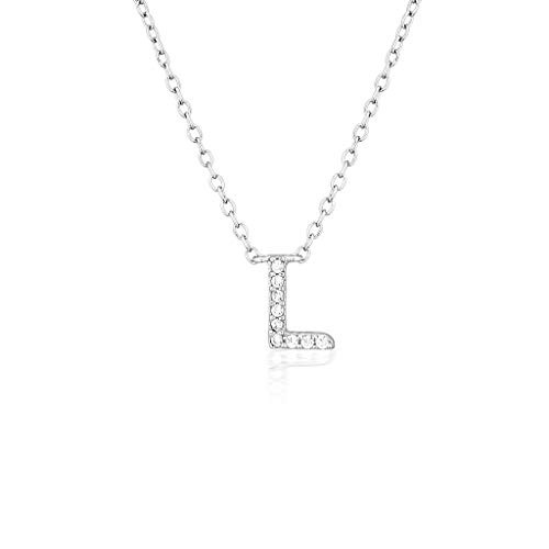 Dainty Initial L Necklace for Women14K Silver Plated Cubic Zirconia Dainty Letter L Pendant Necklace Jewelry Gift for Women
Dainty Initial L Necklace for Women14K Silver Plated Cubic Zirconia Dainty Letter L Pendant Necklace Jewelry Gift for Women