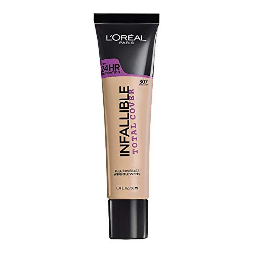 LOreal Paris Infallible Total Cover Foundation Sand Beige 1 fl oz_
