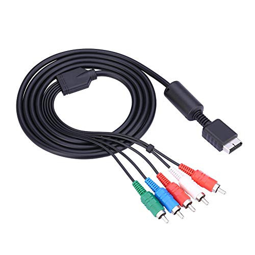 Multi Out AV Cable High-Definition Component VideoAudio Cable for The Sony Playstation PS2 PS3 Gaming System HDTV or EDTV Connector with Color-Coded Connectors_